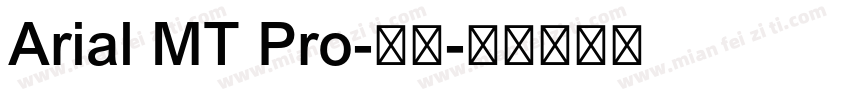 Arial MT Pro-常规字体转换